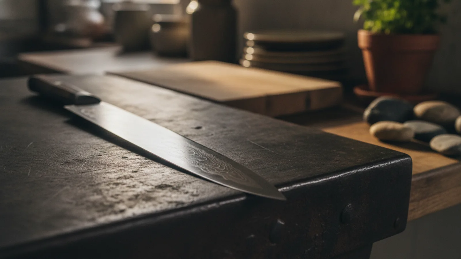 Gyuto in einer redaktionellen Prüfszene