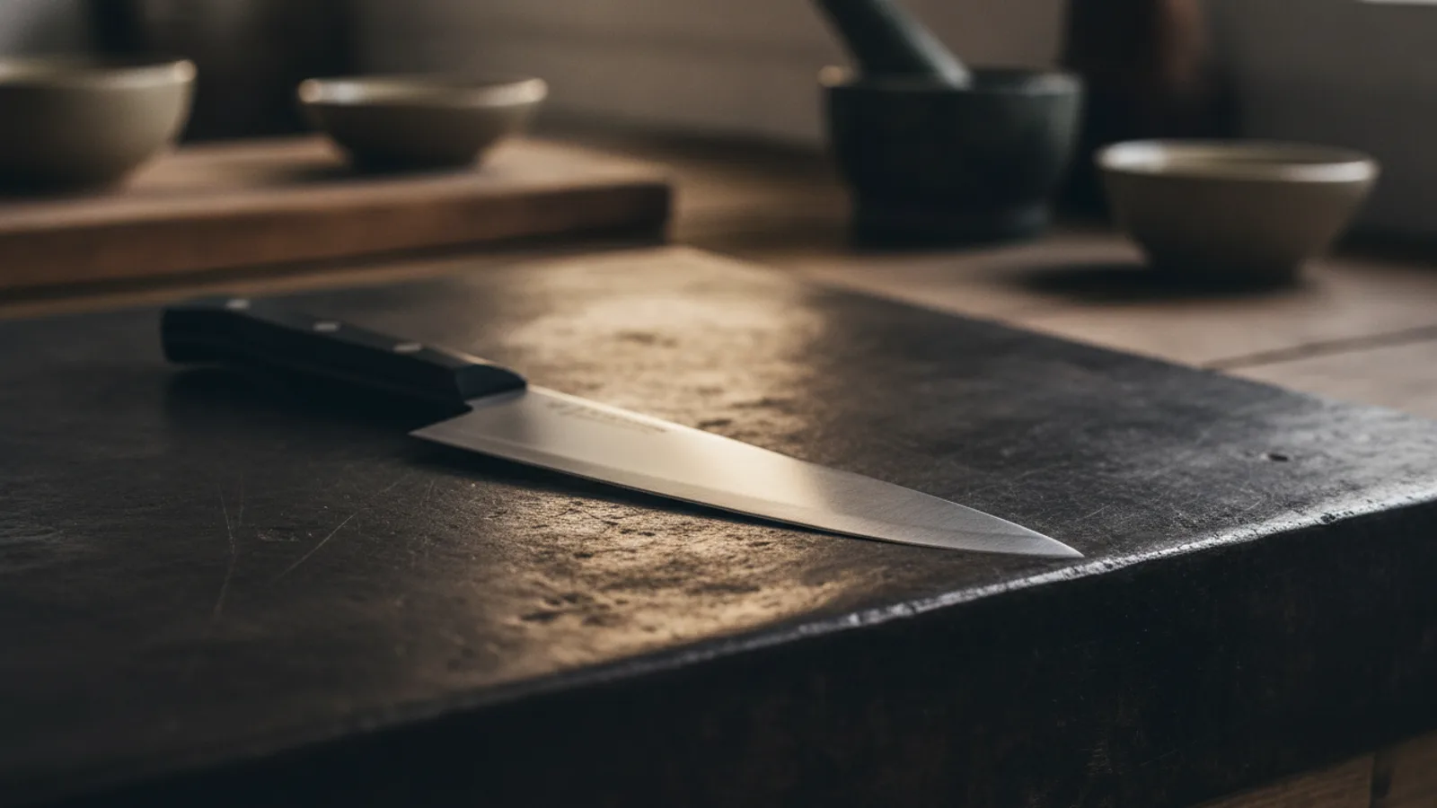 Santoku in einer redaktionellen Prüfszene